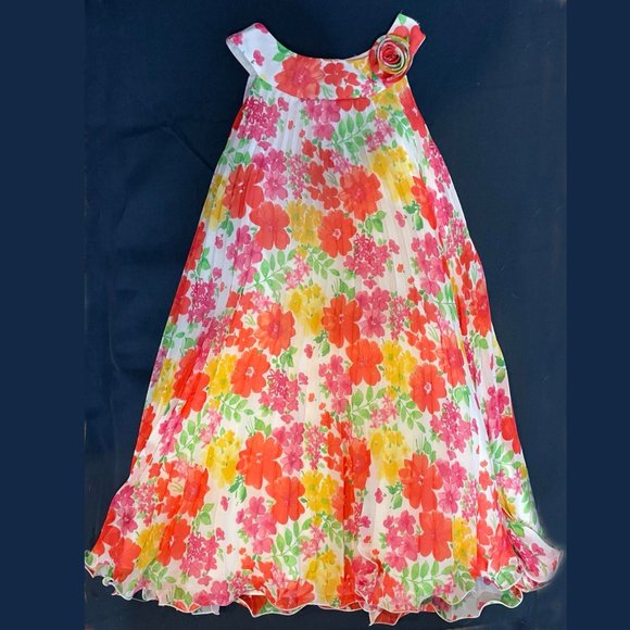 American Princess Other - Dress: Triple-layer Sleeveless Floral Dress, size 8